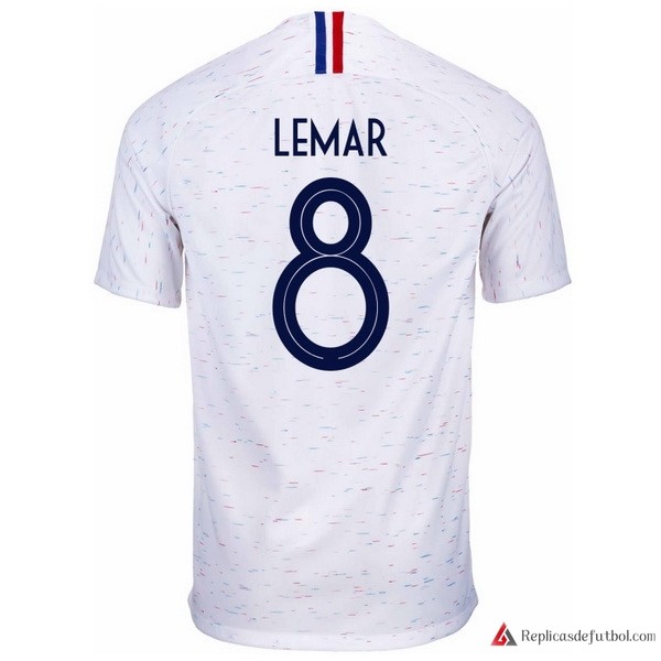 Camiseta Seleccion Francia Segunda equipación Lemar 2018 Blanco